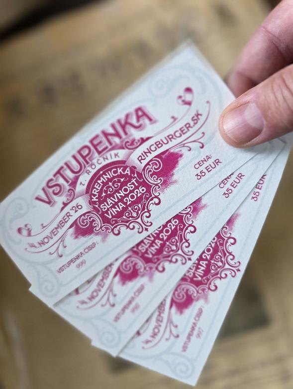 Vstupenka KREMNICKÁ SLÁVNOSŤ VÍNA 14.11.2026